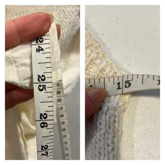 ULLA JOHNSON Edda top cream white medium knit sweater sleeveless blouse peplum - Picture 12 of 13